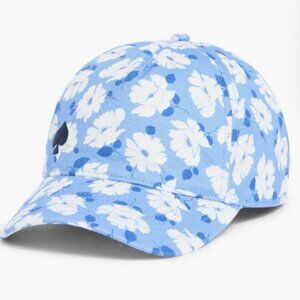 NWT kate spade Springtime Floral in Blue Baseball Cap